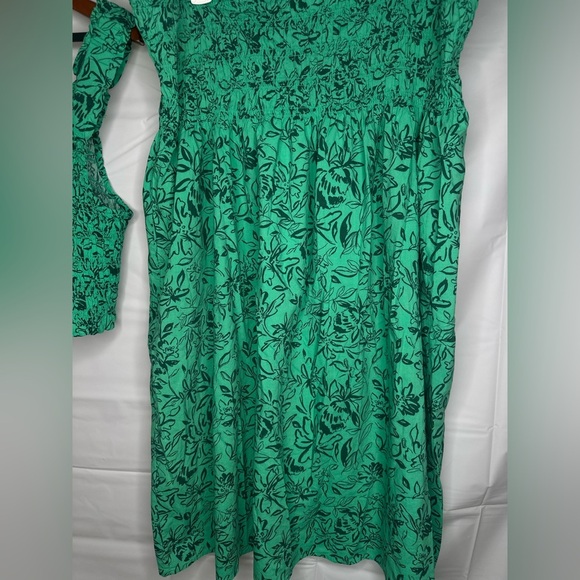 Isabel Maternity Skirt Size Large Green Floral Comfortable Casual  2pc  Set - Picture 9 of 9